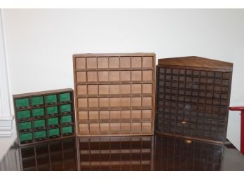 Group Of Three Display Rack Including Golf Ball Display And More