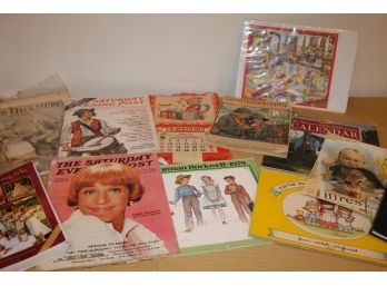 Lot Of Vintage Magazines And Calendars Dating Back To As Early As 1947