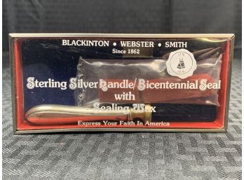Vintage Bi Centennial Sterling Silver Wax Letter Seal