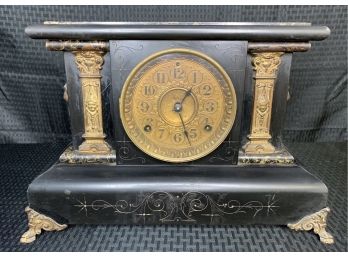 Antique Seth Thomas Wood  Mantle Clock