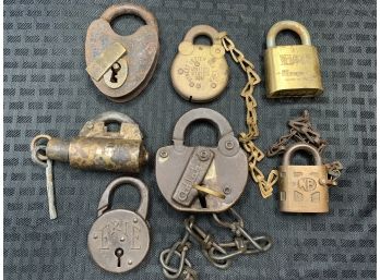 L3 Lot Of Antique Locks
