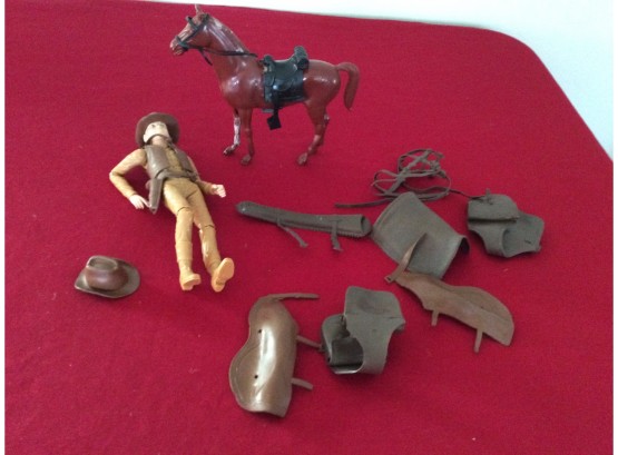 Cowboy And Horse Toy Lot