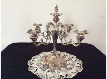 Beautiful Silver Plate Candle Holder