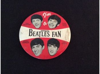 Large Collectible BEATLES Button