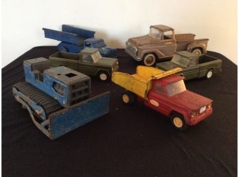 Vintage Metal And Plastic Trucks