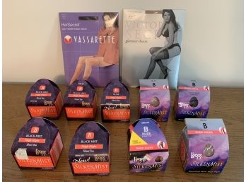 11 Packages Of New Thigh-High Panty Hose