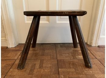 Antique Hard Wood Small Bench