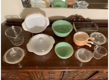Group Of Vintage Fire King Glass Ware (14)