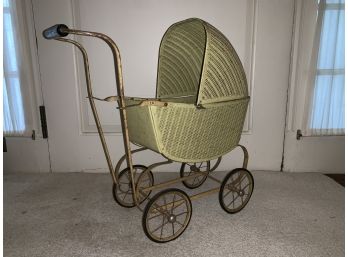 Antique Baby Doll Carriage From Lloyd Loom
