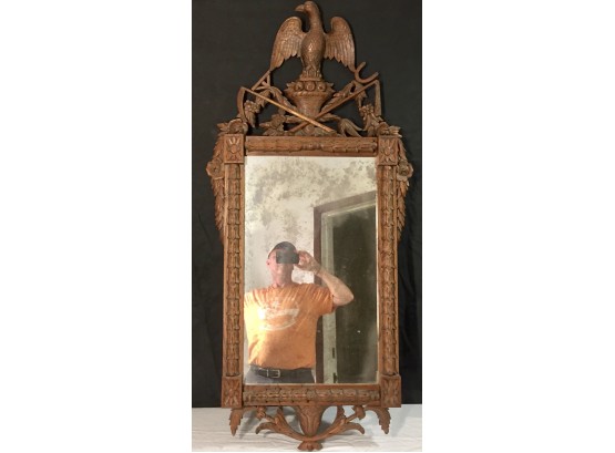 Stunning Antique Carved Wood Mirror