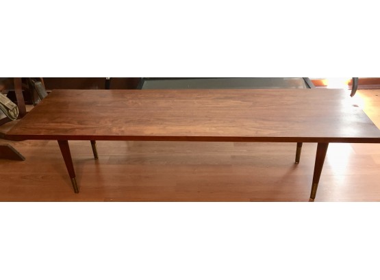 Mid Century Minimalist Hardwood Coffee Table