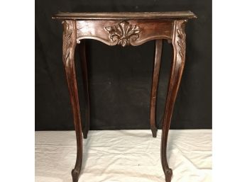 Delicate Antique Hardwood End Table