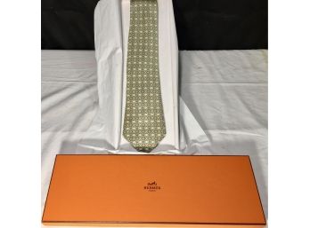 Handsome Hermes Tie In This Great Hermes Box