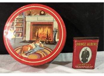 Vintage Tins Including The Famous Prince Albert In A Can