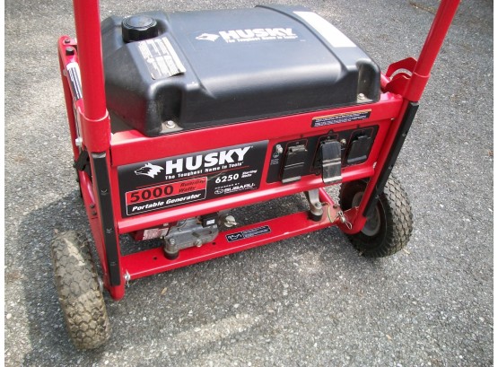 Husky 5000 Watt Portable Generator - With SUBARU Commercial Engine