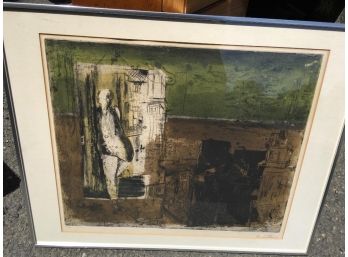 Large Framed Artwork / Signed / Numbered / VERY WELL DONE PIECE ! (40/120)