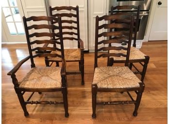 Four Antique Style Ladder Back Chairs From LILLIAN AUGUST (paid $399 Each)
