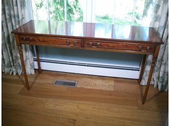 Inlaid Tall Server / Sofa Table By YORKSHIRE HOUSE (High Point,NC) - Paid $3,999