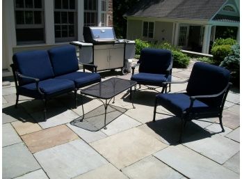 Stunning 3 Pc Woodard Delphi Collection Set - (Paid $3,850) W/Cushions