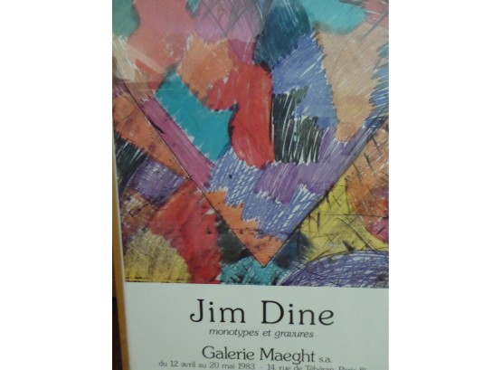Vintage Jim Dine - 'Heart' - Original Exhibition Poster, 1983