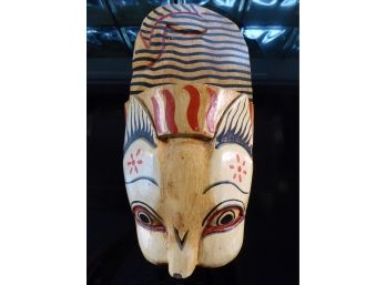 Hand Carved And Painted Balinese Wall Pocket Mask