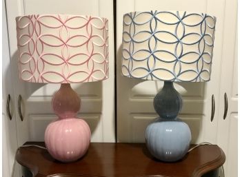 Two Pottery Barn Kids Lamps