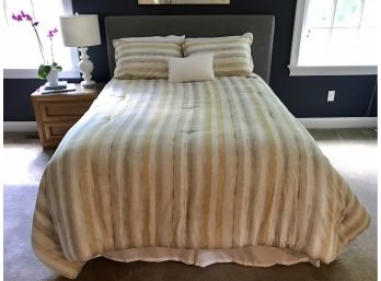 Queen Size Striped Bedding