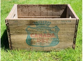 Wooden Canada Dry Crate