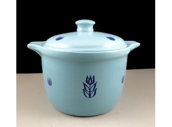 Vintage Jake Oven USA Pottery Crock In Robin’s Egg Blue