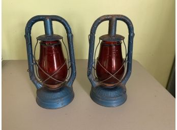 Set Of Monarch Railroad Lanterns