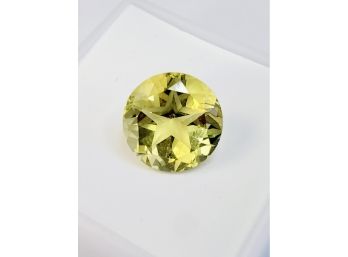 4 Carat --- 10mm  Round Lemon Quartz Loose Gemstone