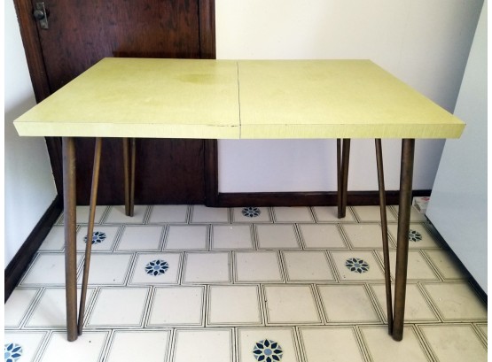 Vintage 1950's Mid Century Formica Top Dining Table