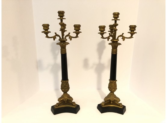 French Empire Style Candlesticks