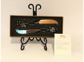 Michael Aram Black Orchid Cheese Knives