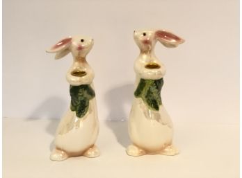 Easter Bunny Candlesticks