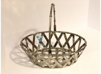 Silver Lattice Basket