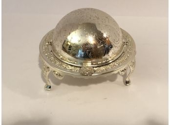Silver Plated Revolving Butter Dish