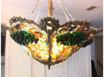 Spectacular Multi-colored Glass Chandelier