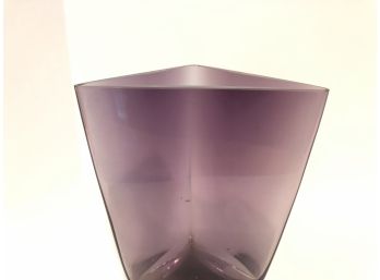 Violet Triangular Vase