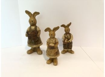 Delton Fine Collectibles Porcelain Easter Bunnies