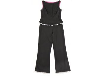Trina Turk 2 Piece Black Evening Outfit Size 4
