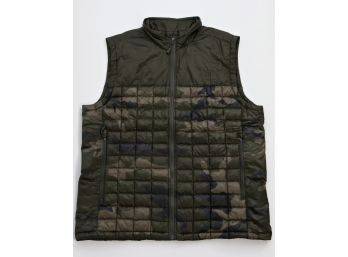 North Face Thermoball Olive Camouflage Vest Size Large