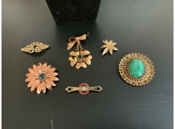 6 Vintage Pin Lot