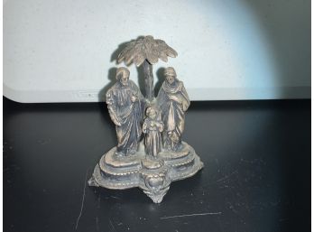 Bronze Figurine ~ Jesus, Joseph & Mary ~ France