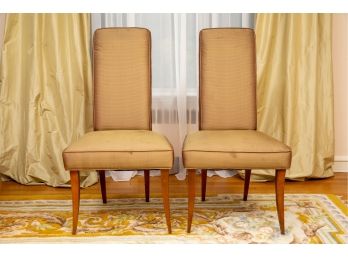 Pair Of Mid-Century Modern Upholstered Vintage Chairs