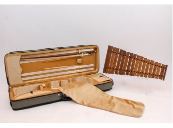 Violin Case With Harp + Antique Xiolophyone