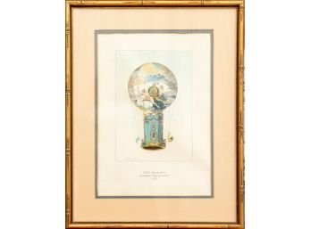 Voisin Sculp L'Aero-Montgolfiere Renommee 'Tour De Calais' 1785 Framed Print