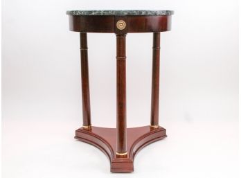 Bombay Company Round Accent Table With Green Marble Top
