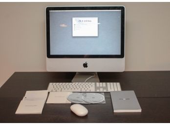 Apple IMac Computer With Keyboard And Mouse
