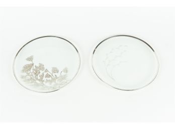 Pair Of Botanical Themed Plates